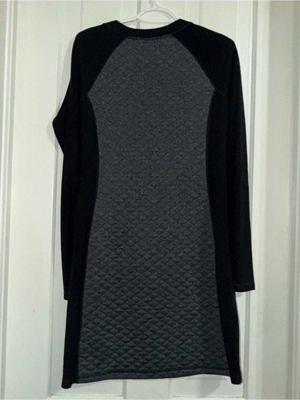 NWT Women's medium smartwool diamond peak Quilted mini Dress merino wool mix - Picture 2 of 7